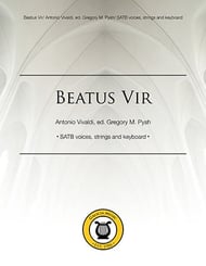 Beatus Vir SATB choral sheet music cover Thumbnail